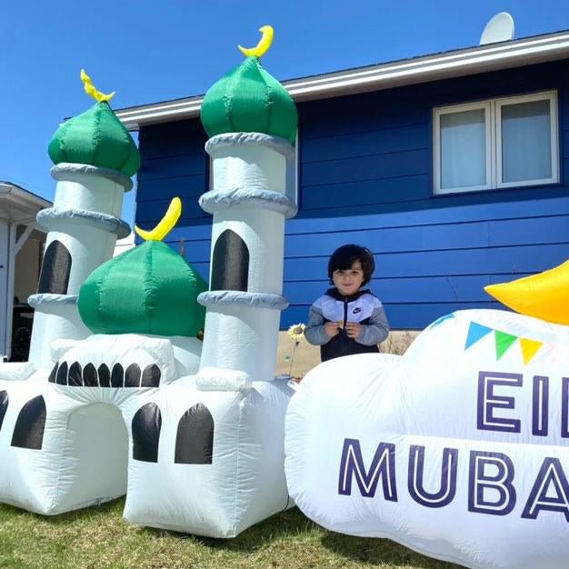 Majestic Green Mosque Inflatable - New Traditions Store