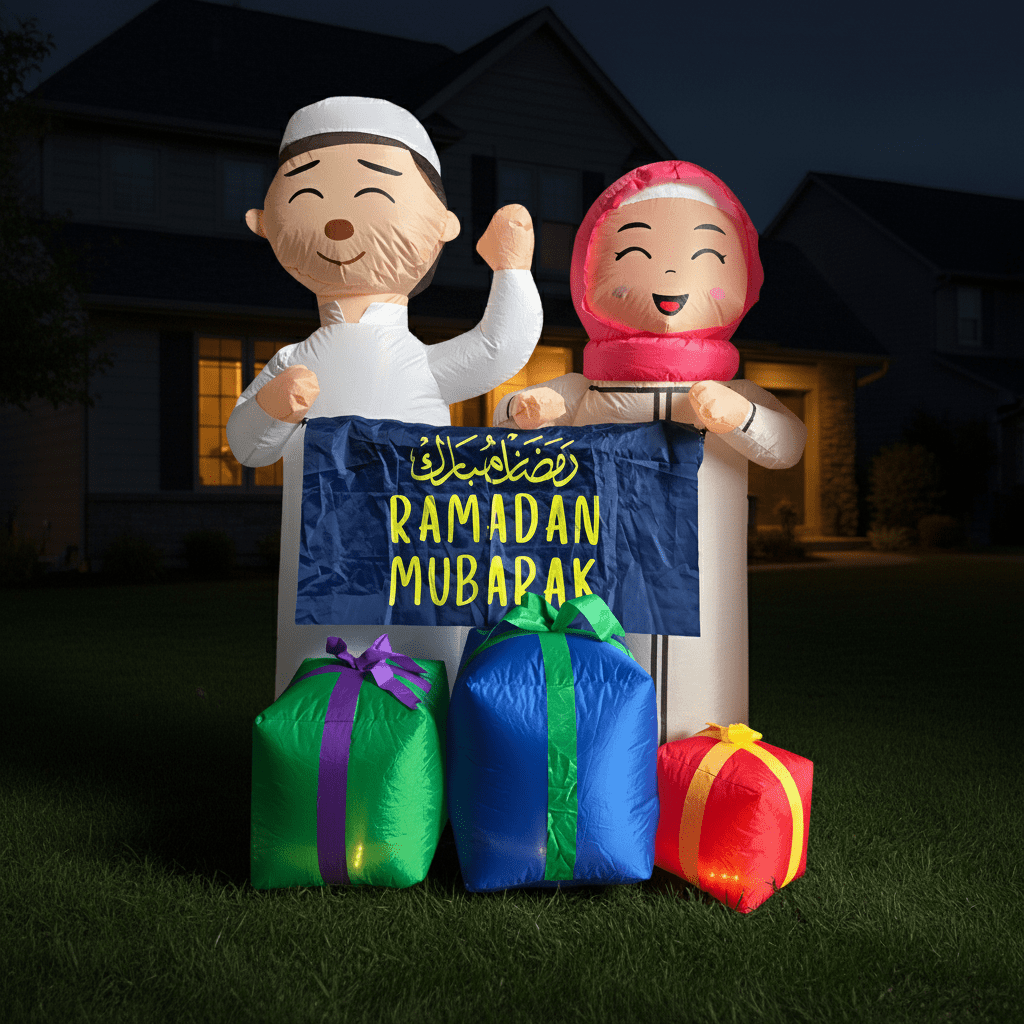 'Omar & Laila' Ramadan/Eid Inflatable - New Traditions Store
