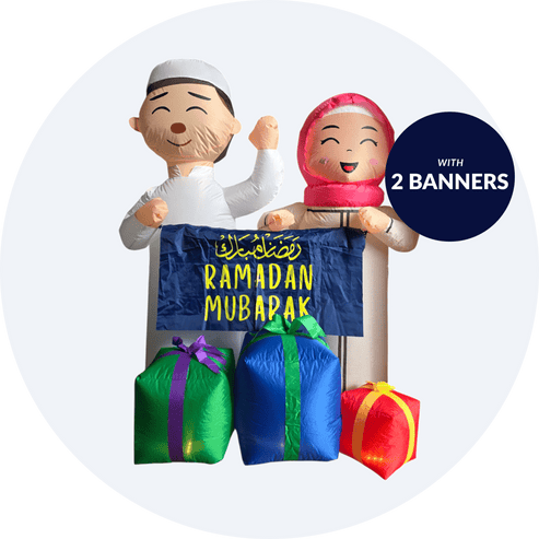 'Omar & Laila' Ramadan/Eid Inflatable - New Traditions Store