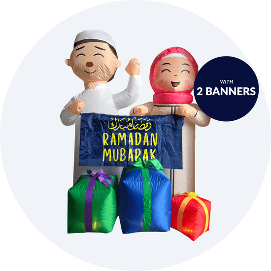 'Omar & Laila' Ramadan/Eid Inflatable - New Traditions Store