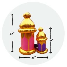 Oversized Festive Lanterns (Pink/ Purple) - New Traditions Store