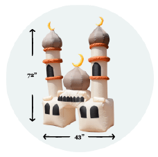 Royal Brown Mosque Inflatable - New Traditions Store