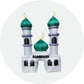 Majestic Green Mosque Inflatable - New Traditions Store