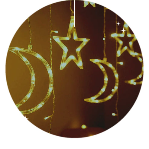 Moon & Star Ramadan Lights - New Traditions Store