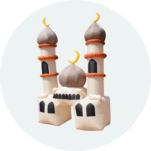 Royal Brown Mosque Inflatable - New Traditions Store